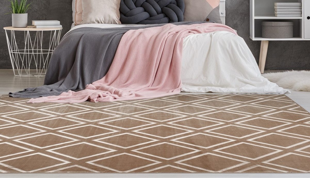 calo-deluxe Teppich »Latemar 400«, rechteckig, 7 mm Höhe, Hoch -Tief Strukt günstig online kaufen