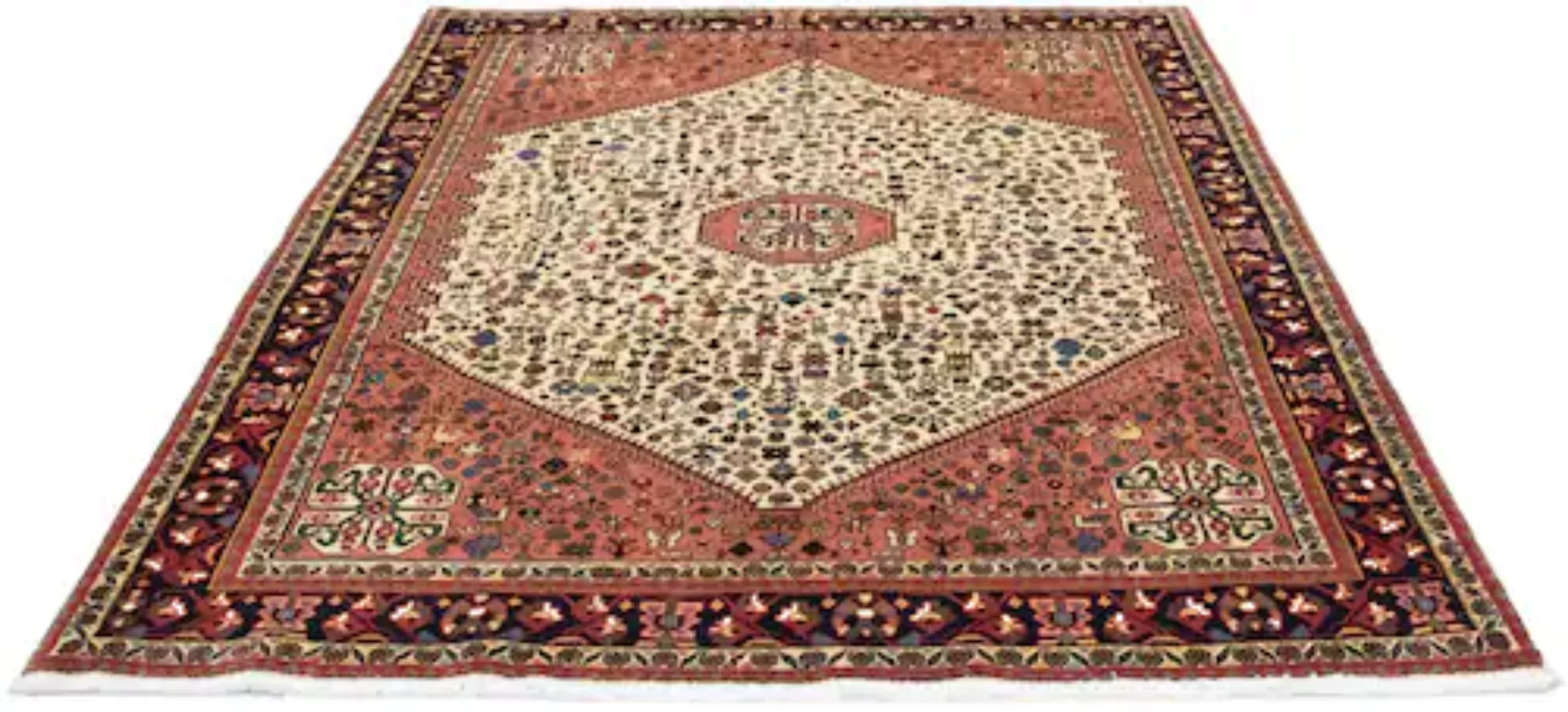morgenland Wollteppich »Abadeh Teppich handgeknüpft beige«, rechteckig günstig online kaufen