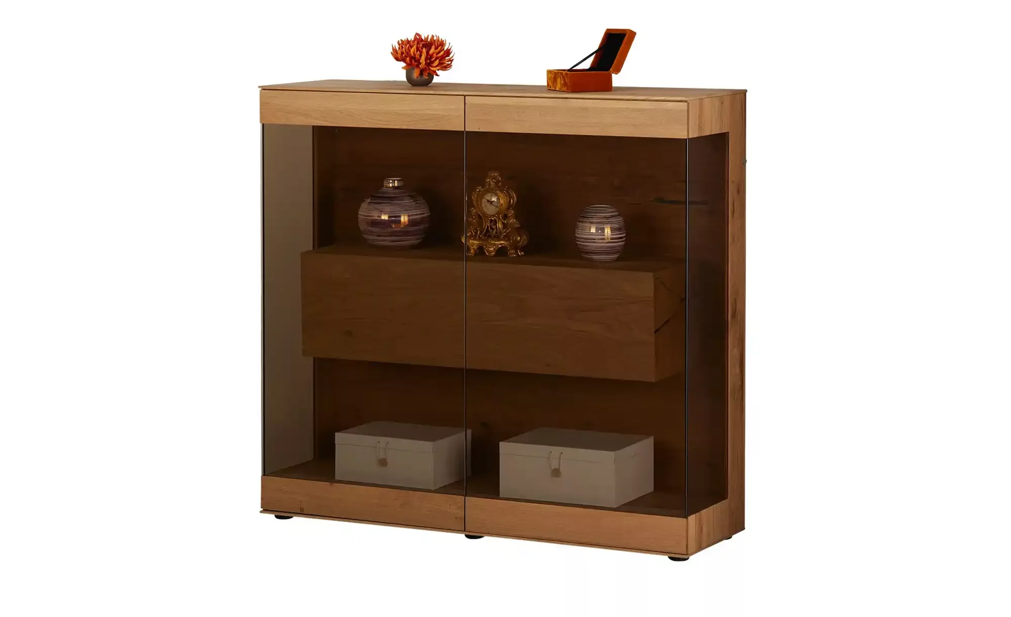 HARTMANN Highboard  Caya ¦ holzfarben ¦ Maße (cm): B: 127 H: 119 T: 39.0 Ko günstig online kaufen