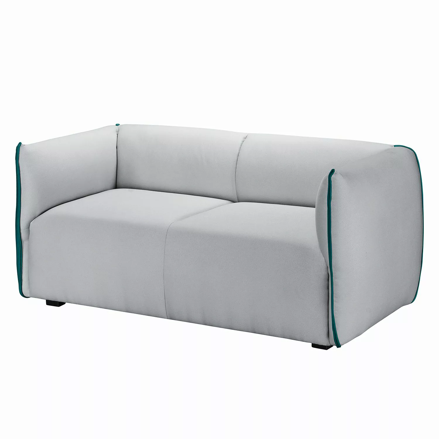 home24 Fredriks Sofa Grady II 2-Sitzer Hellgrau Webstoff 162x70x78 cm günstig online kaufen