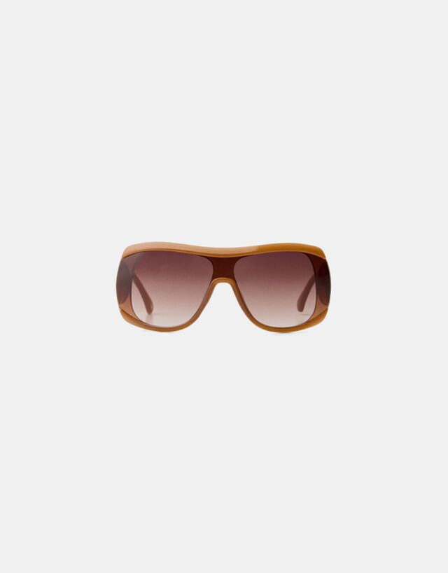 Bershka Retro-Sonnenbrille Damen Braun günstig online kaufen