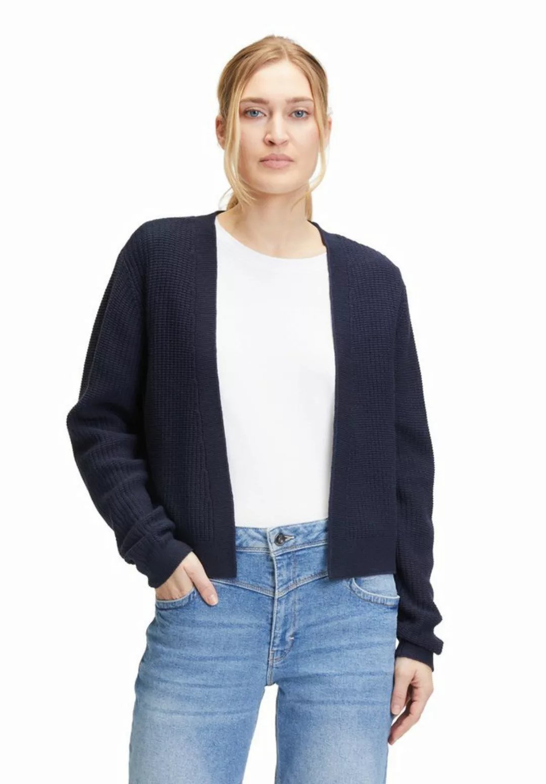 Betty&Co Strickjacke Betty & Co Strick-Cardigan ohne Verschluss (1-tlg) Str günstig online kaufen