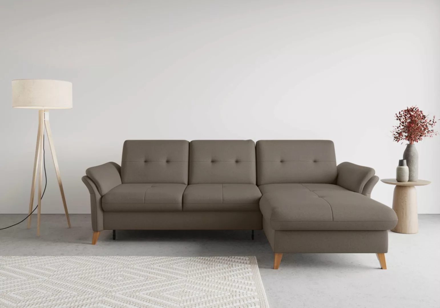 sit&more Ecksofa "Göteborg", Sitztiefenverstellung und Federkern, wahlweise günstig online kaufen