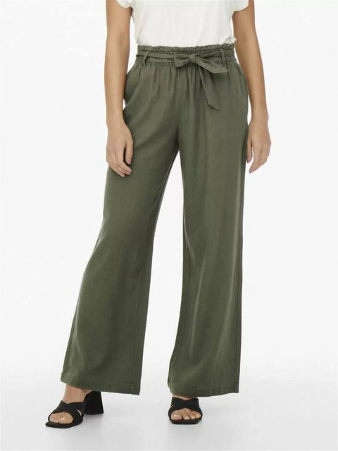 JDY Culotte JDYSAY MW LINEN BELT PANT WVN NOOS günstig online kaufen