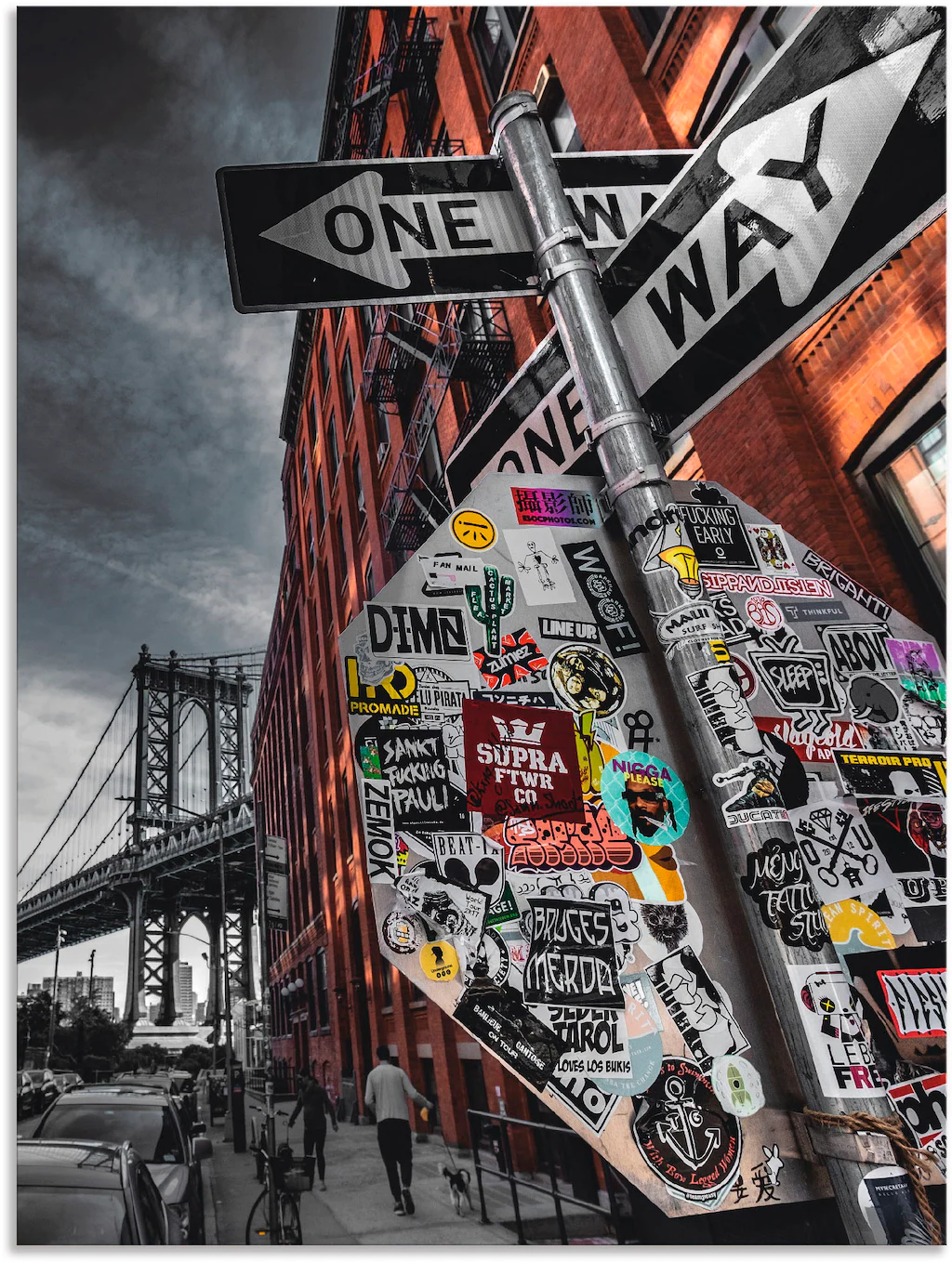 Artland Wandbild "New York Street Fotografie", Amerika, (1 St.), als Alubil günstig online kaufen