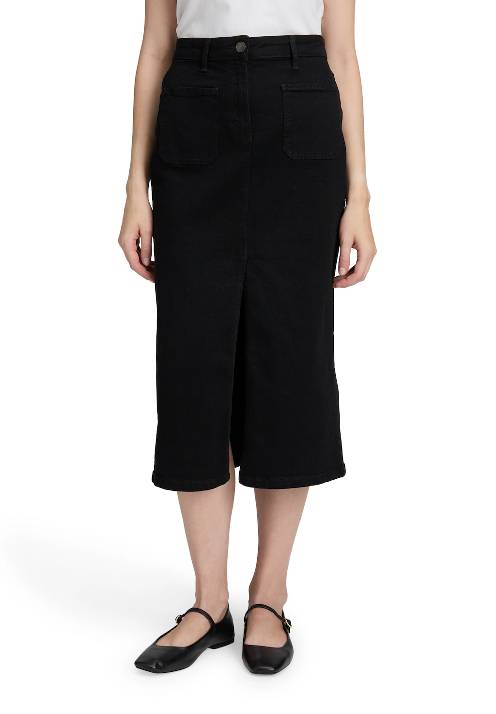 Betty Barclay Midirock "Betty Barclay Damen Jeansrock mit aufgesetzten Tasc günstig online kaufen