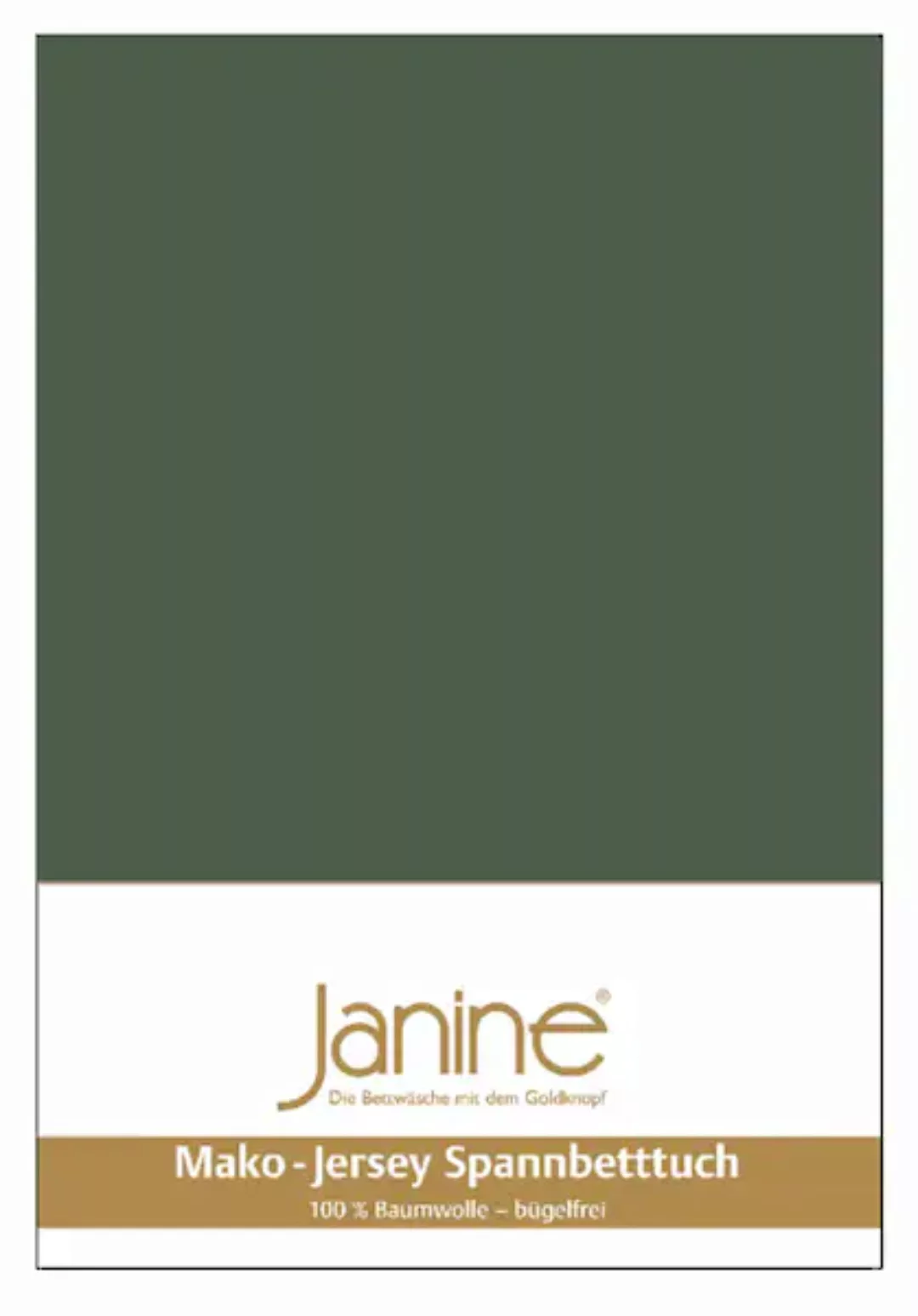 Janine Spannbetttuch Mako-Feinjersey 5007 sonnengelb Größe:  150x200 cm günstig online kaufen