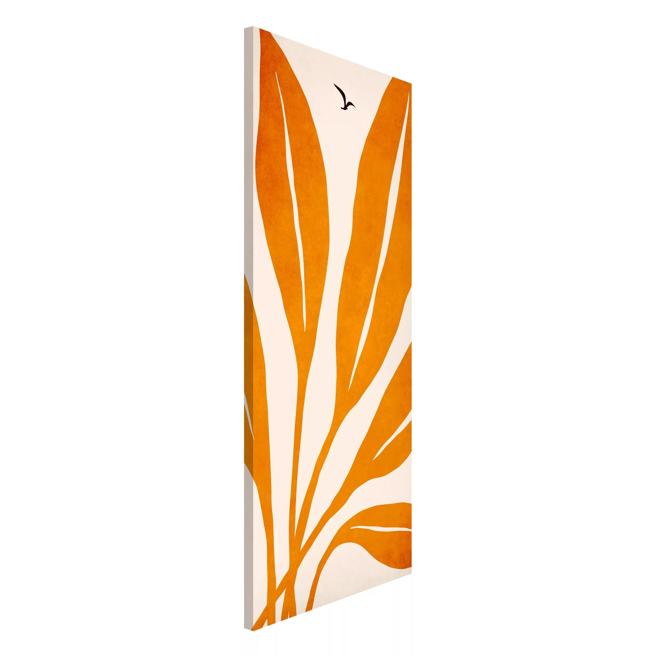 Magnettafel Radiant Leaves In Orange günstig online kaufen
