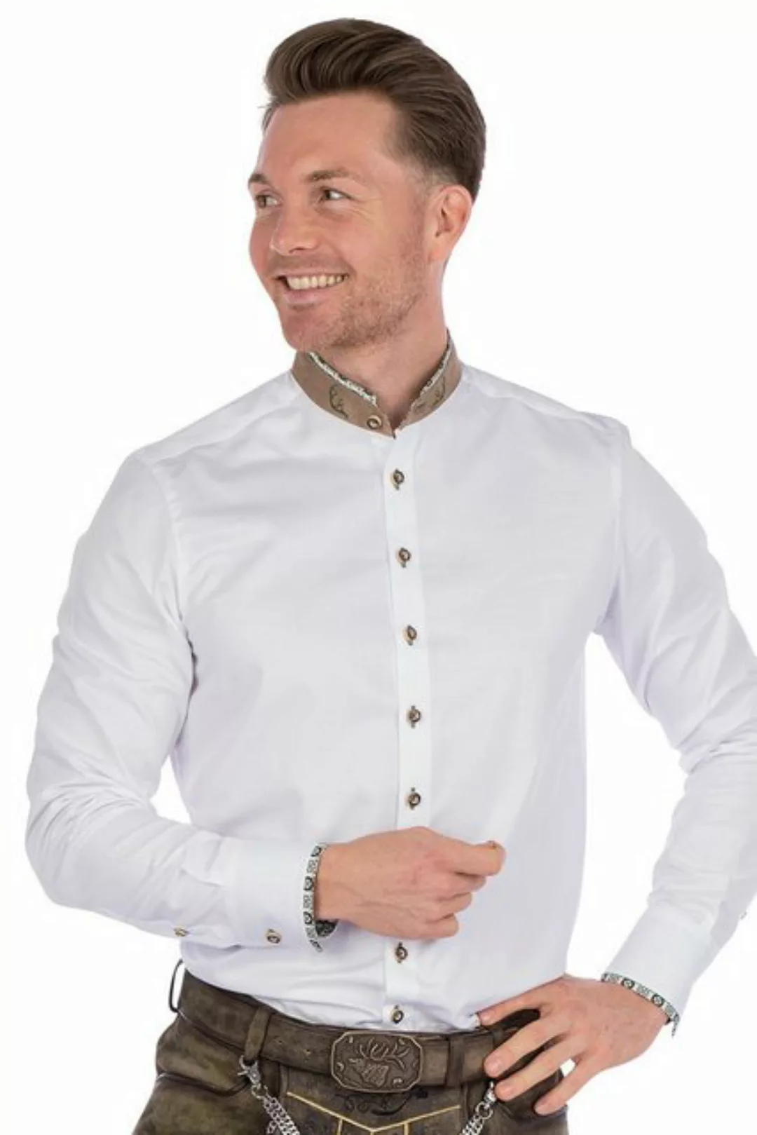 orbis Trachtenhemd Trachtenhemd - THIETMAR - weiß/grün günstig online kaufen