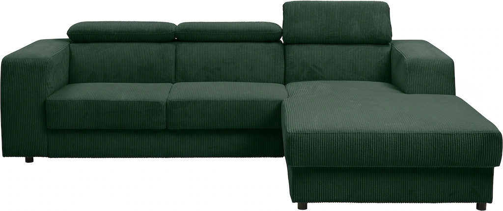 WERK2 Ecksofa "Cherry", Ecksofa mit verstellbaren Kopfteilen, Schlaffunktio günstig online kaufen