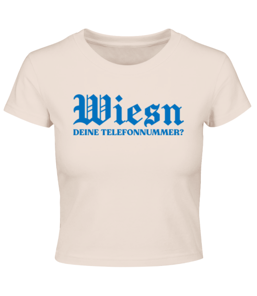 Wiesn Deine Nummer · Crop T-Shirt günstig online kaufen