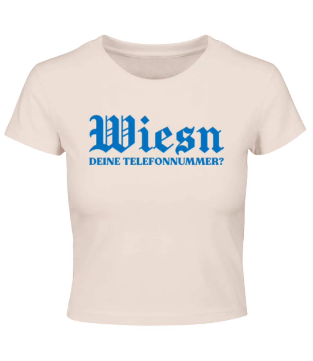 Wiesn Deine Nummer · Crop T-Shirt günstig online kaufen