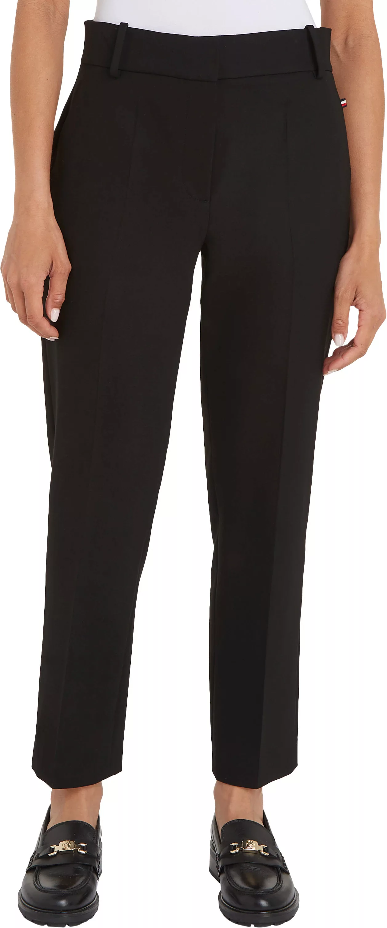 Tommy Hilfiger Webhose SLIM STRAIGHT TRAVEL PANT mit Markenlabel hinten günstig online kaufen