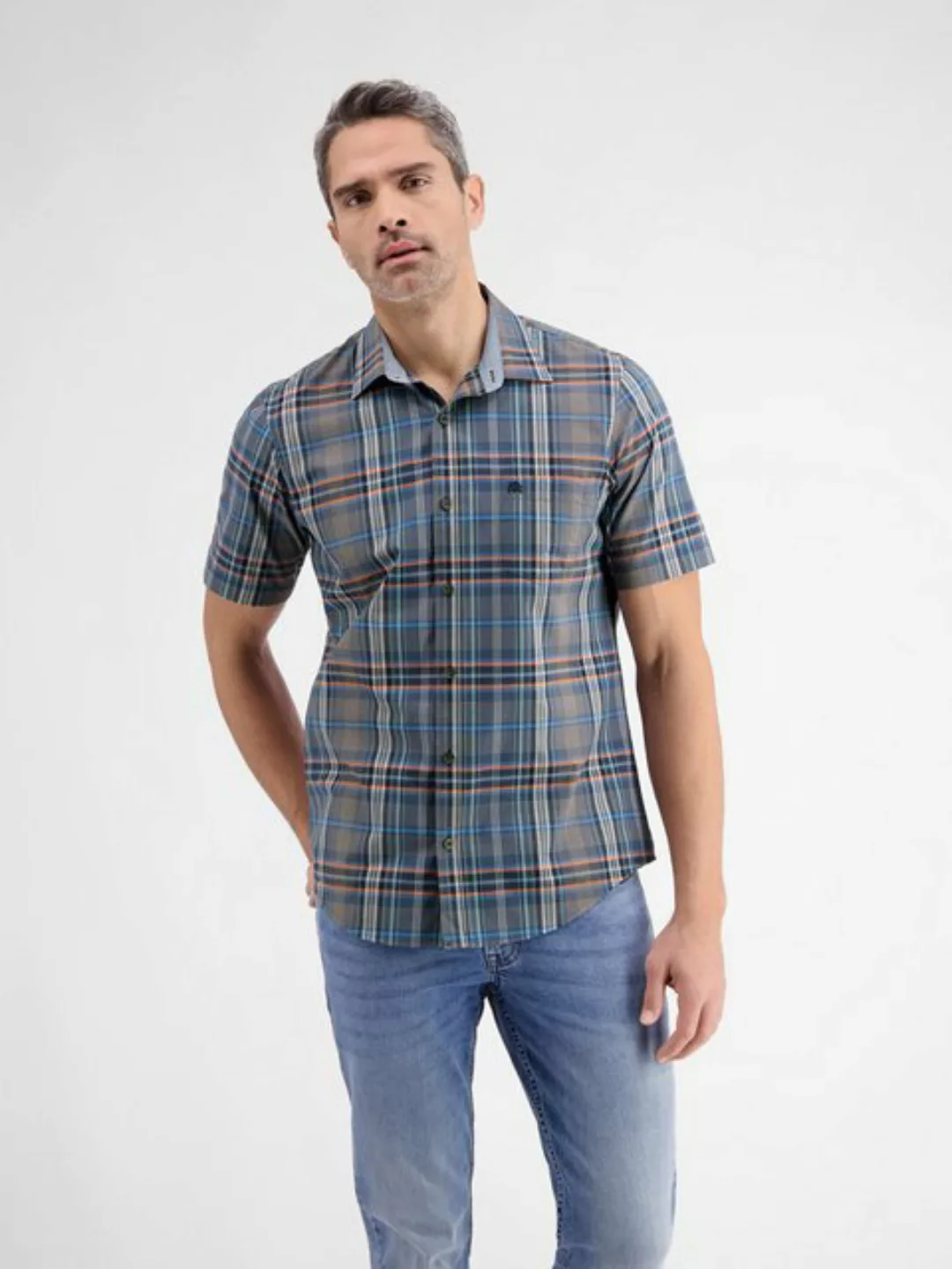 LERROS Kurzarmhemd LERROS Kurzarmhemd für Herren, groß kariert günstig online kaufen