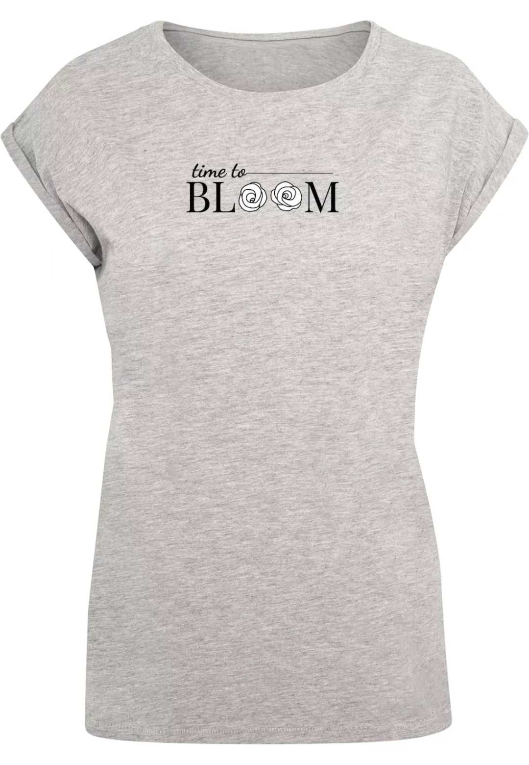Merchcode T-Shirt "Merchcode Damen Ladies Time to bloom - Extended Shoulder günstig online kaufen