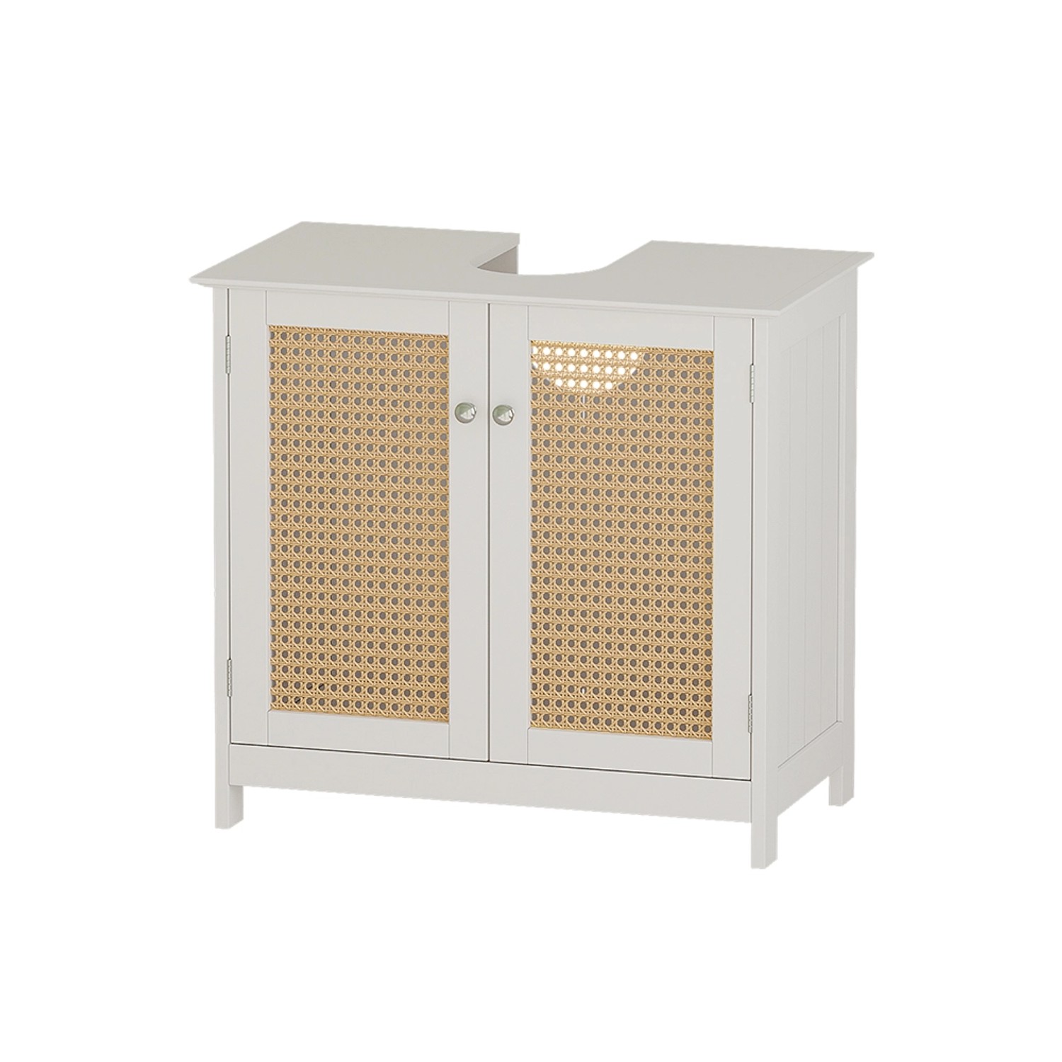 Vicco Waschbeckenunterschrank Rosario Weiß 60 x 58 cm mit 2 Türen günstig online kaufen