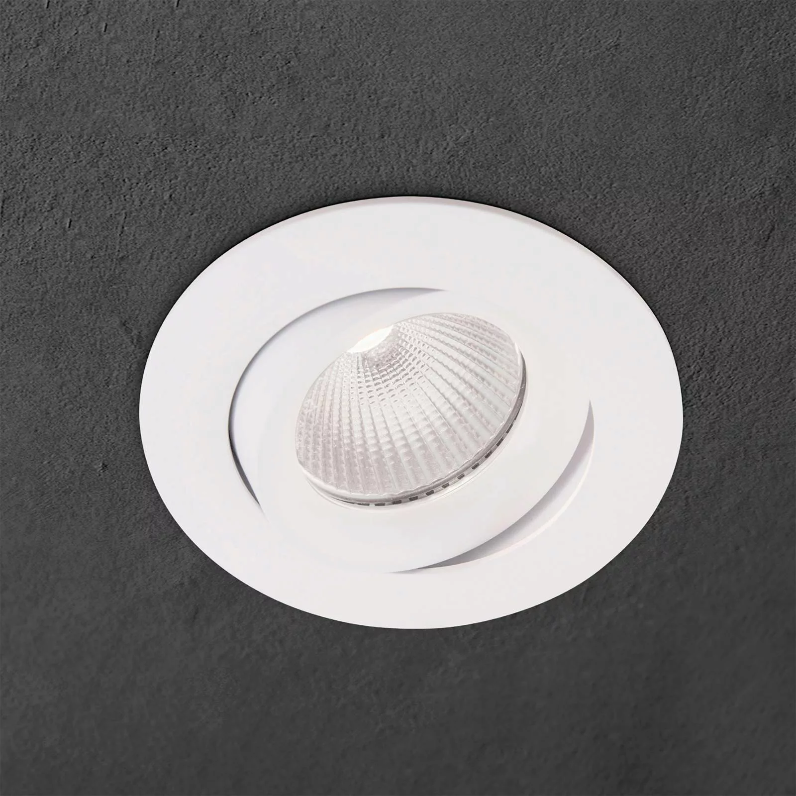 Einbauspot Choice, Aluminium, schwenkbar, weiß günstig online kaufen
