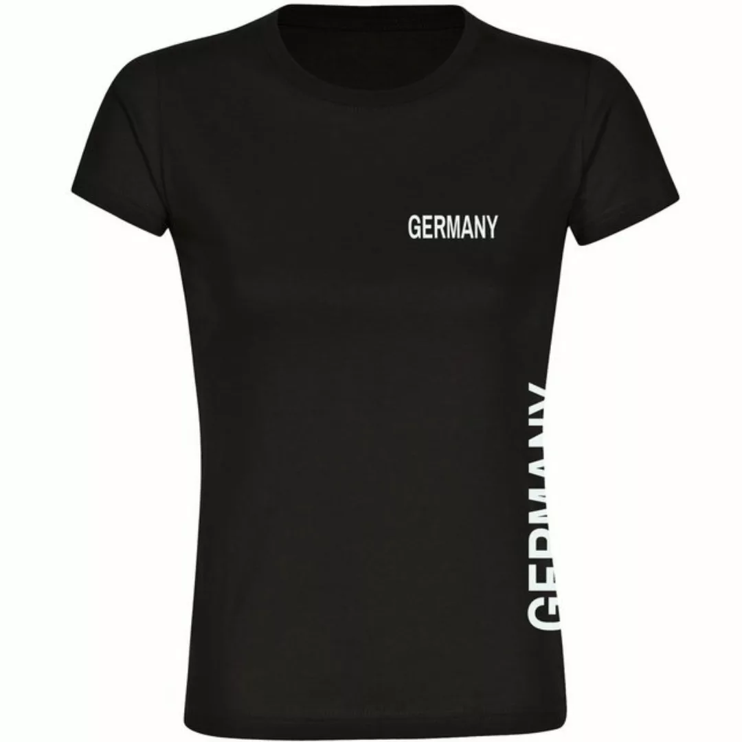 multifanshop T-Shirt Damen Germany - Brust & Seite - Frauen günstig online kaufen