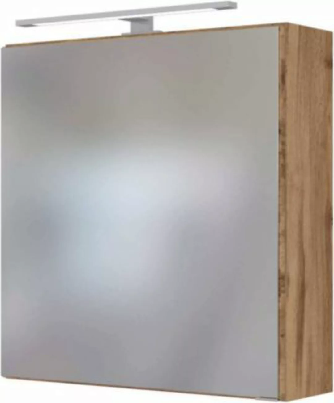 Lomadox LED Spiegelschrank 60 cm TAREE-03 in wotaneiche Nb. braun günstig online kaufen
