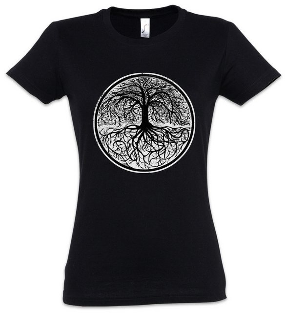 Urban Backwoods Print-Shirt Yggdrasil Tree Logo II Damen T-Shirt Tree Tyr C günstig online kaufen