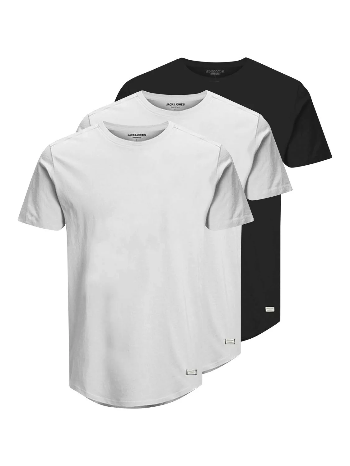 Jack & Jones Herren Rundhals T-Shirt JJENOA 3er PACK - Regular Fit günstig online kaufen