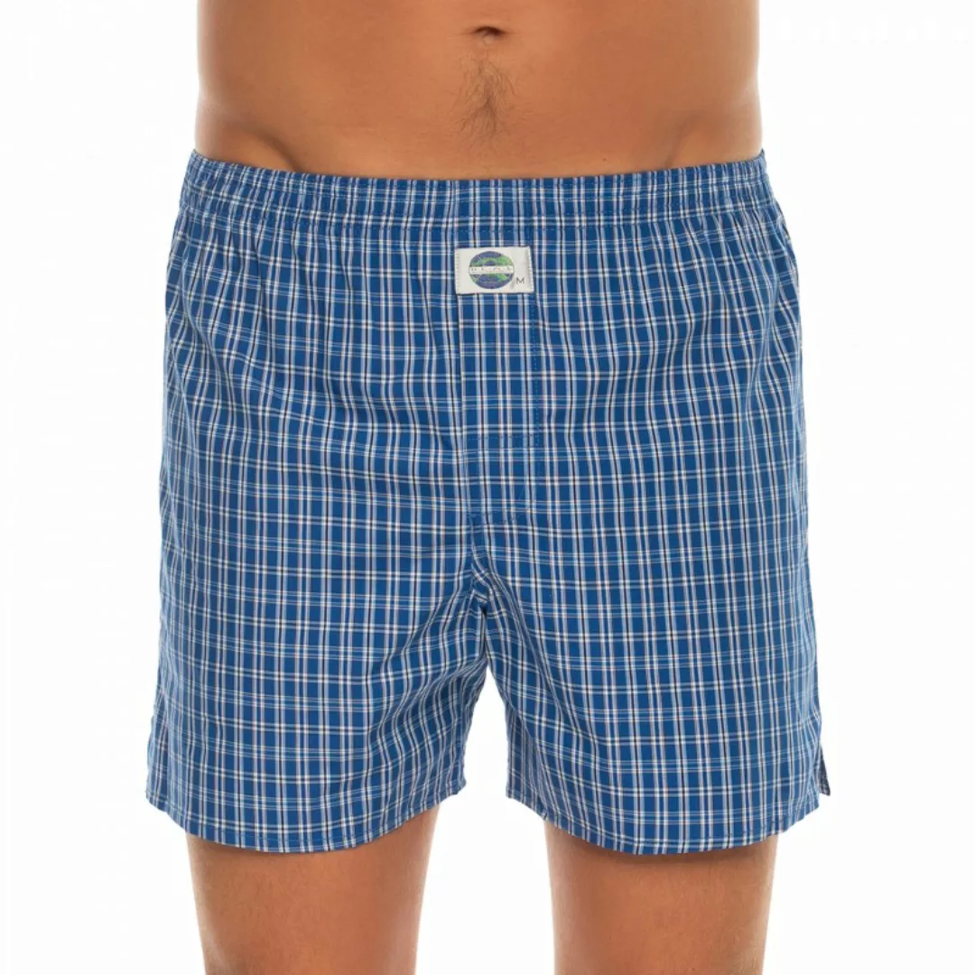 D.E.A.L International Boxershorts Blau kariert günstig online kaufen