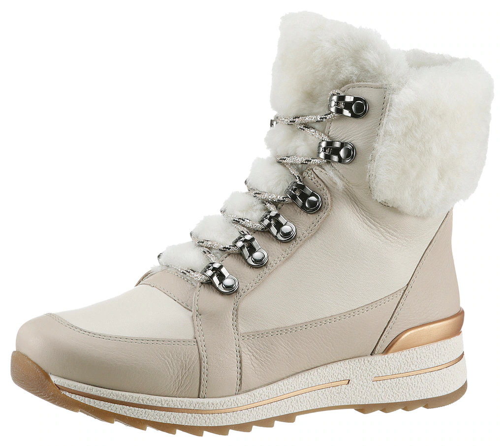 Ara Winterboots "OSAKA", Schnürboots, Winterstiefelette in Komfortweite H = günstig online kaufen