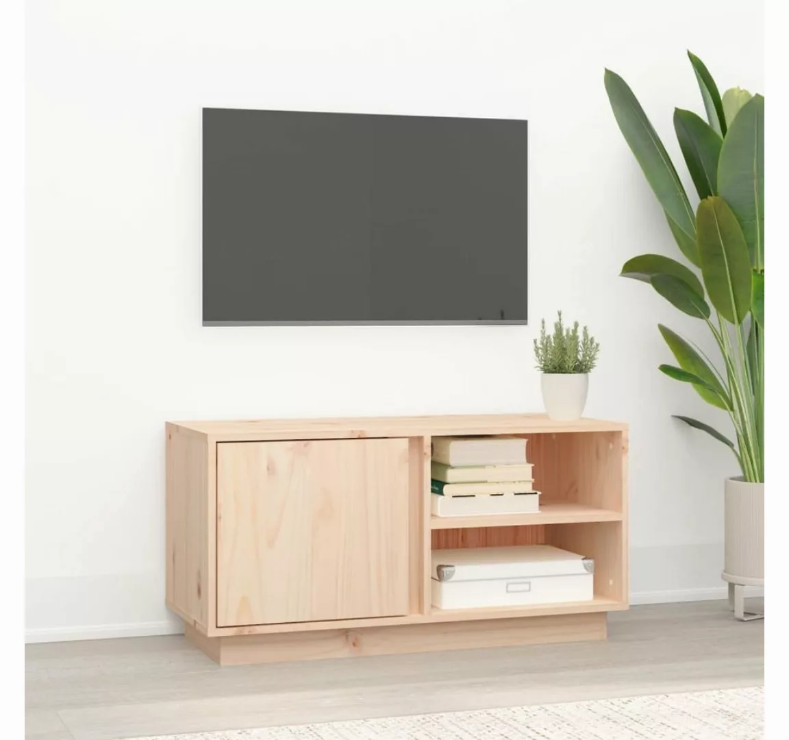 furnicato TV-Schrank 80x35x40,5 cm Massivholz Kiefer günstig online kaufen