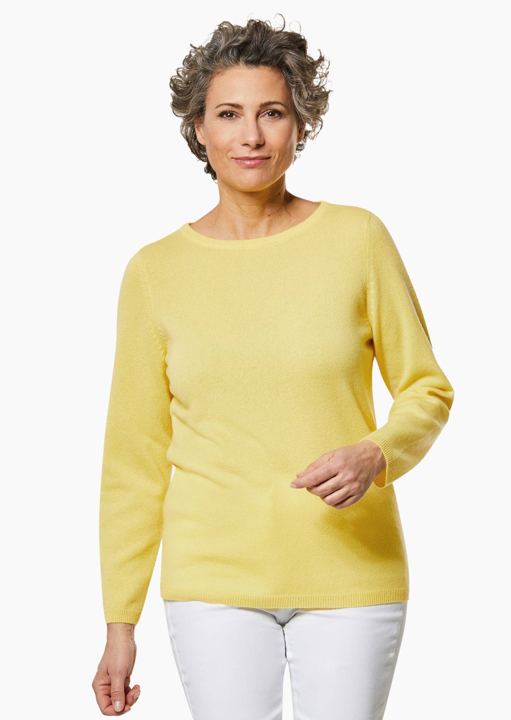 GOLDNER Strickpullover Kaschmirpullover mit U-Boot Ausschnitt günstig online kaufen