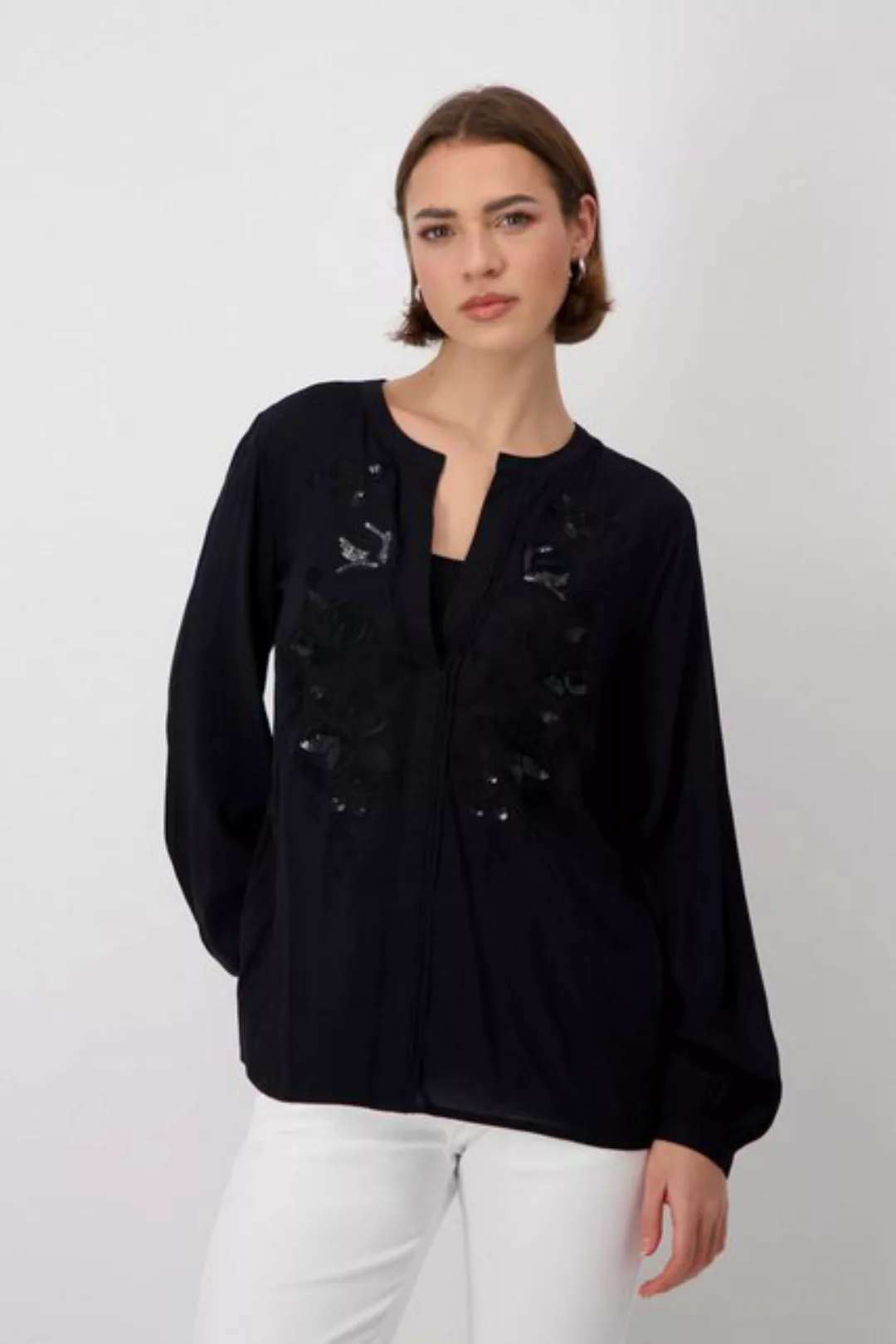 Monari Blusenshirt 408761 schwarz günstig online kaufen