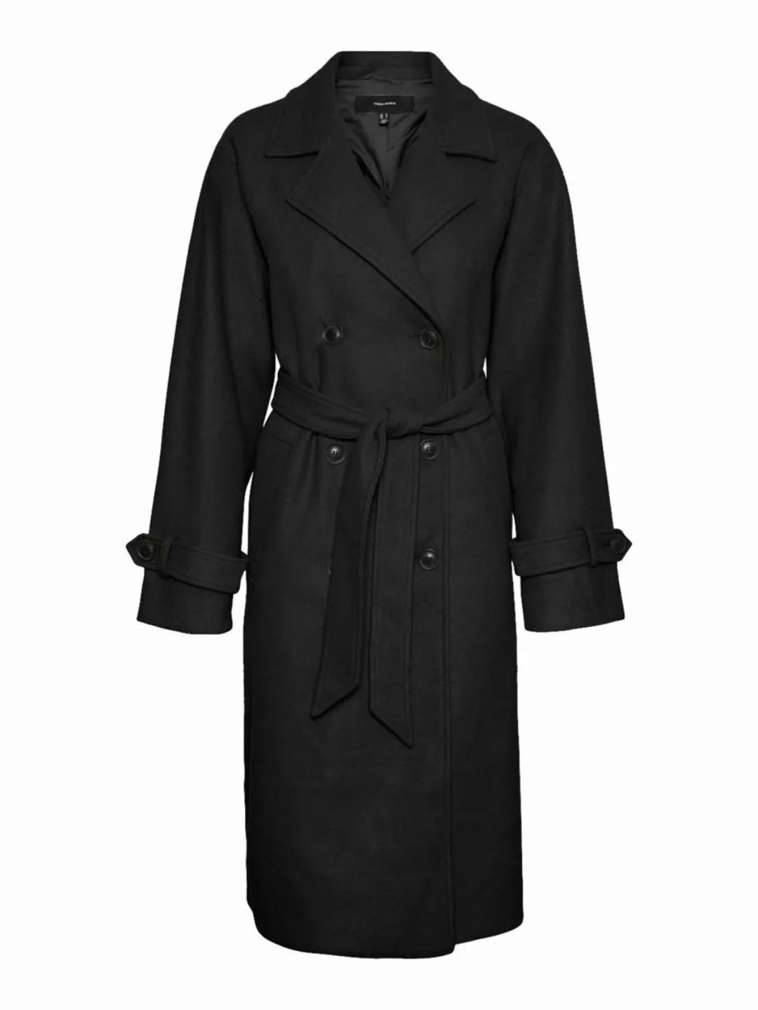 VERO MODA Langer Trenchcoat Damen Schwarz günstig online kaufen