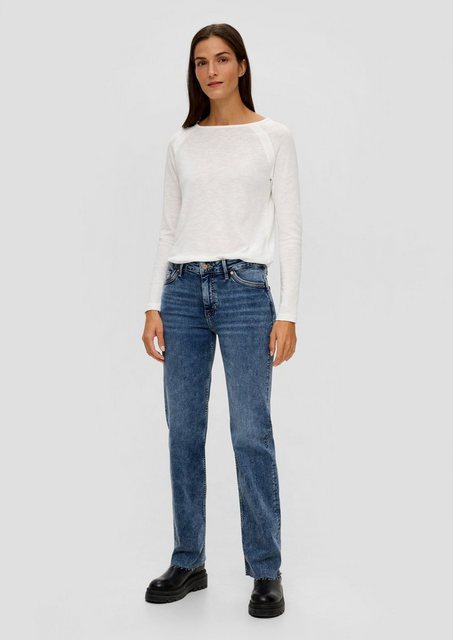 s.Oliver 5-Pocket-Jeans Regular: Jeans mit Mid rise-Bund Waschung günstig online kaufen