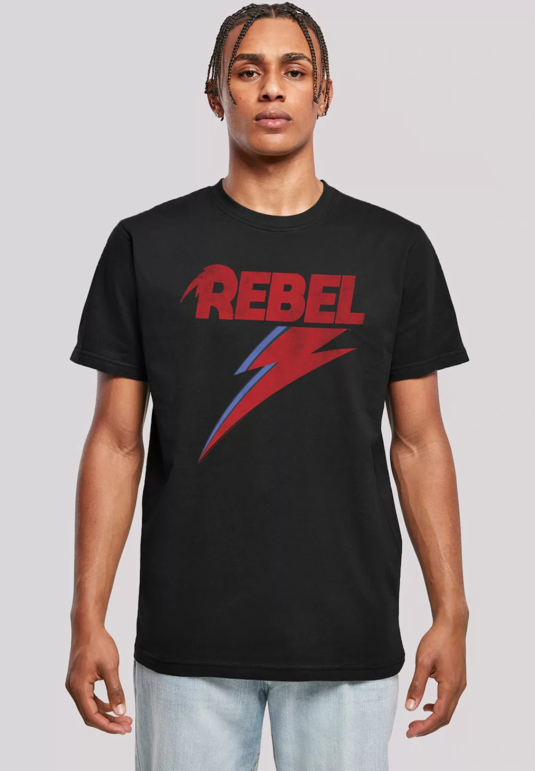 F4NT4STIC T-Shirt "David Bowie Distressed Rebel", Print günstig online kaufen