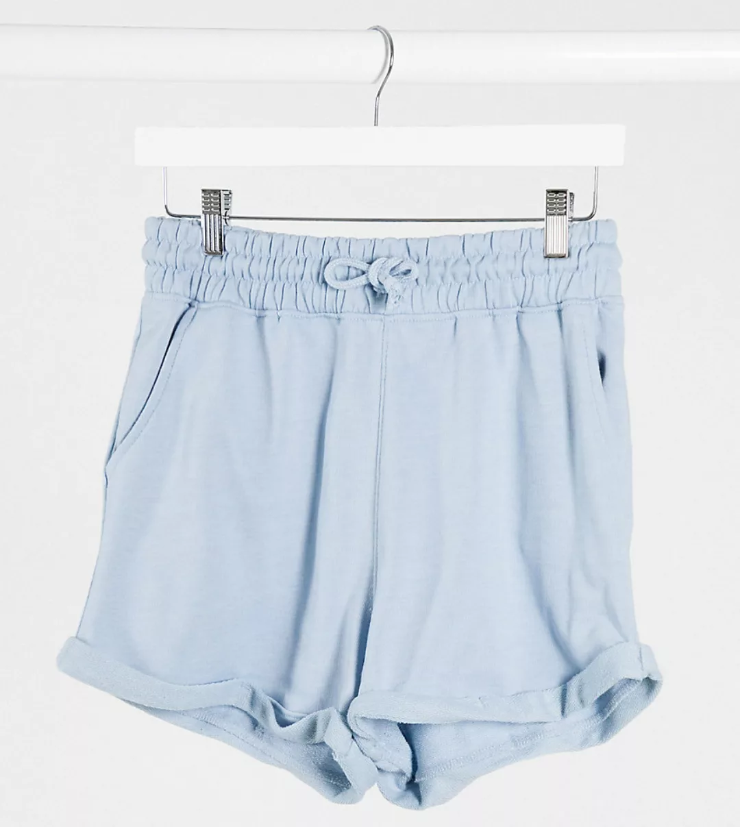 Missguided Tall – Sweat-Shorts in Blau, Kombiteil günstig online kaufen