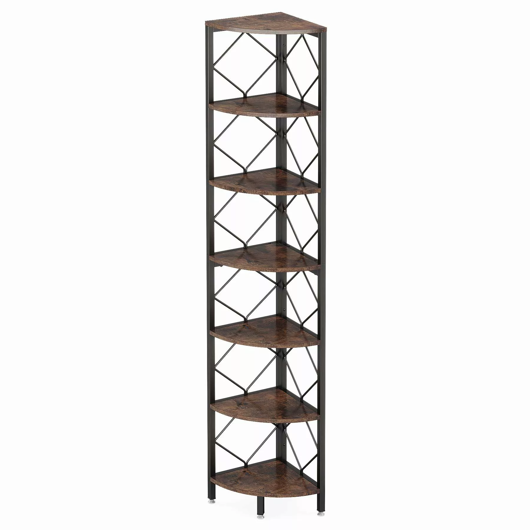 Tribesigns Eckregal 7-Ebenen Eckregal, 200cm extra günstig online kaufen