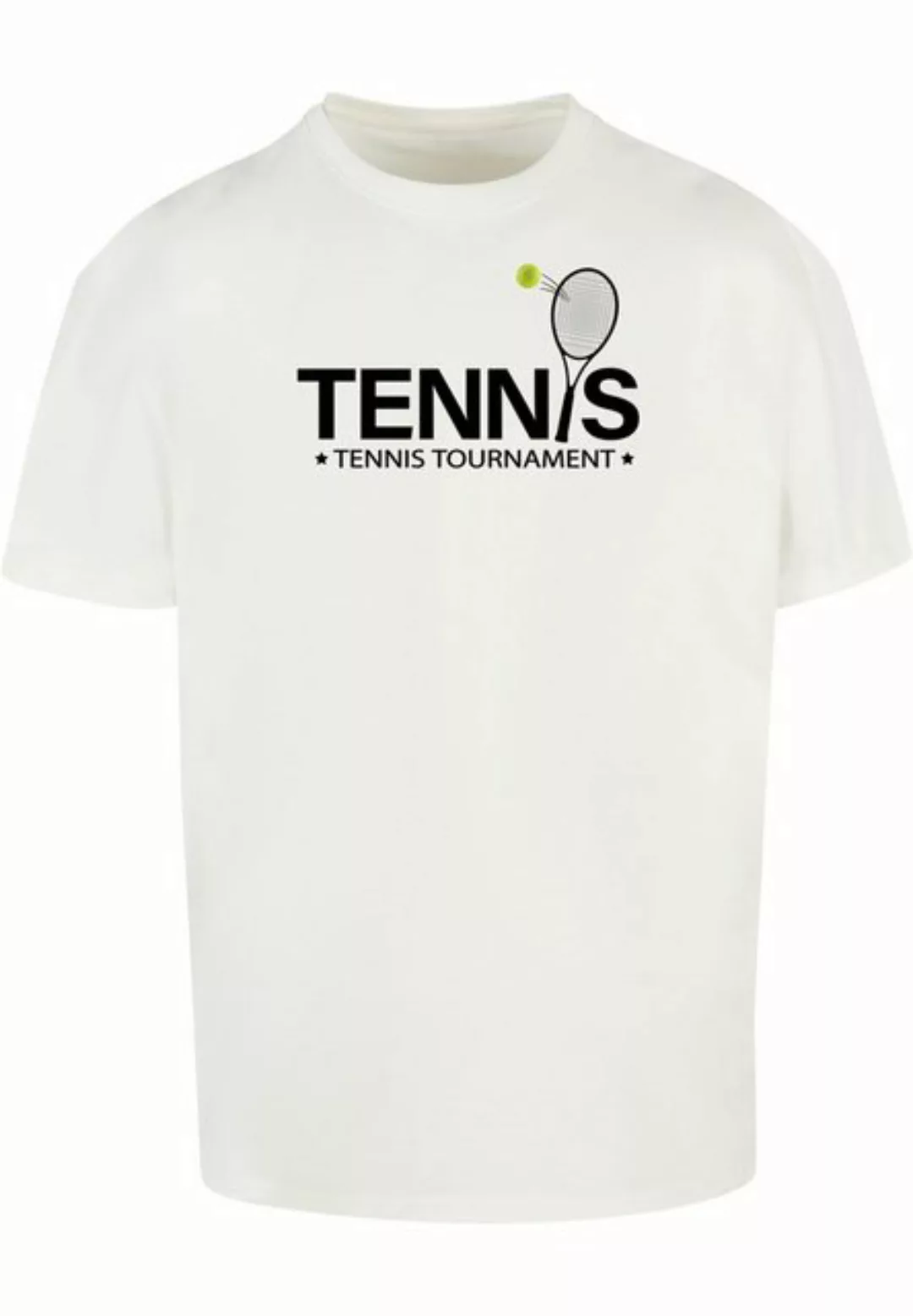 Merchcode T-Shirt Merchcode Herren Tennis Racket Heavy Oversized Tee (1-tlg günstig online kaufen