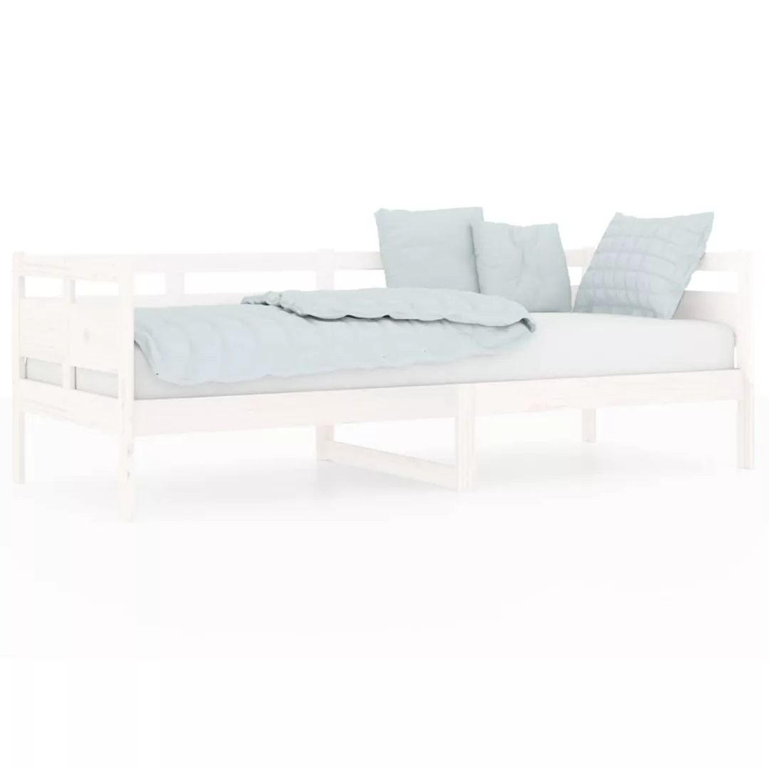 Vidaxl Tagesbett Weiß Massivholz Kiefer 80x200 Cm günstig online kaufen