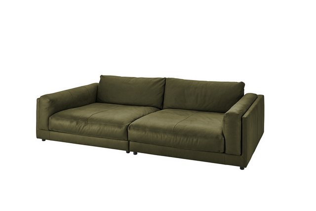 KAWOLA Big-Sofa RAINA, Cord oder Leder verschiedene Farben günstig online kaufen