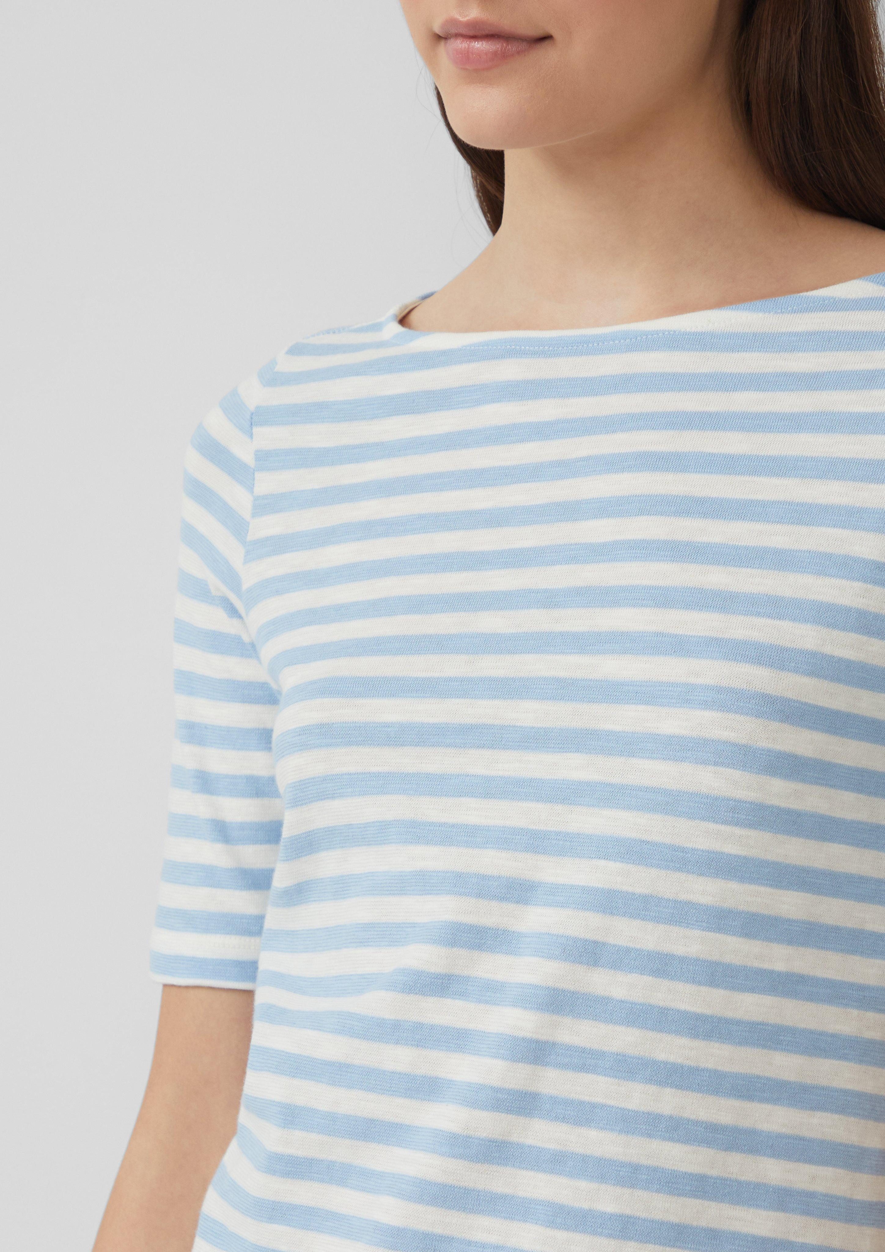 s.Oliver Kurzarmshirt Gestreiftes T-Shirt im Slim günstig online kaufen
