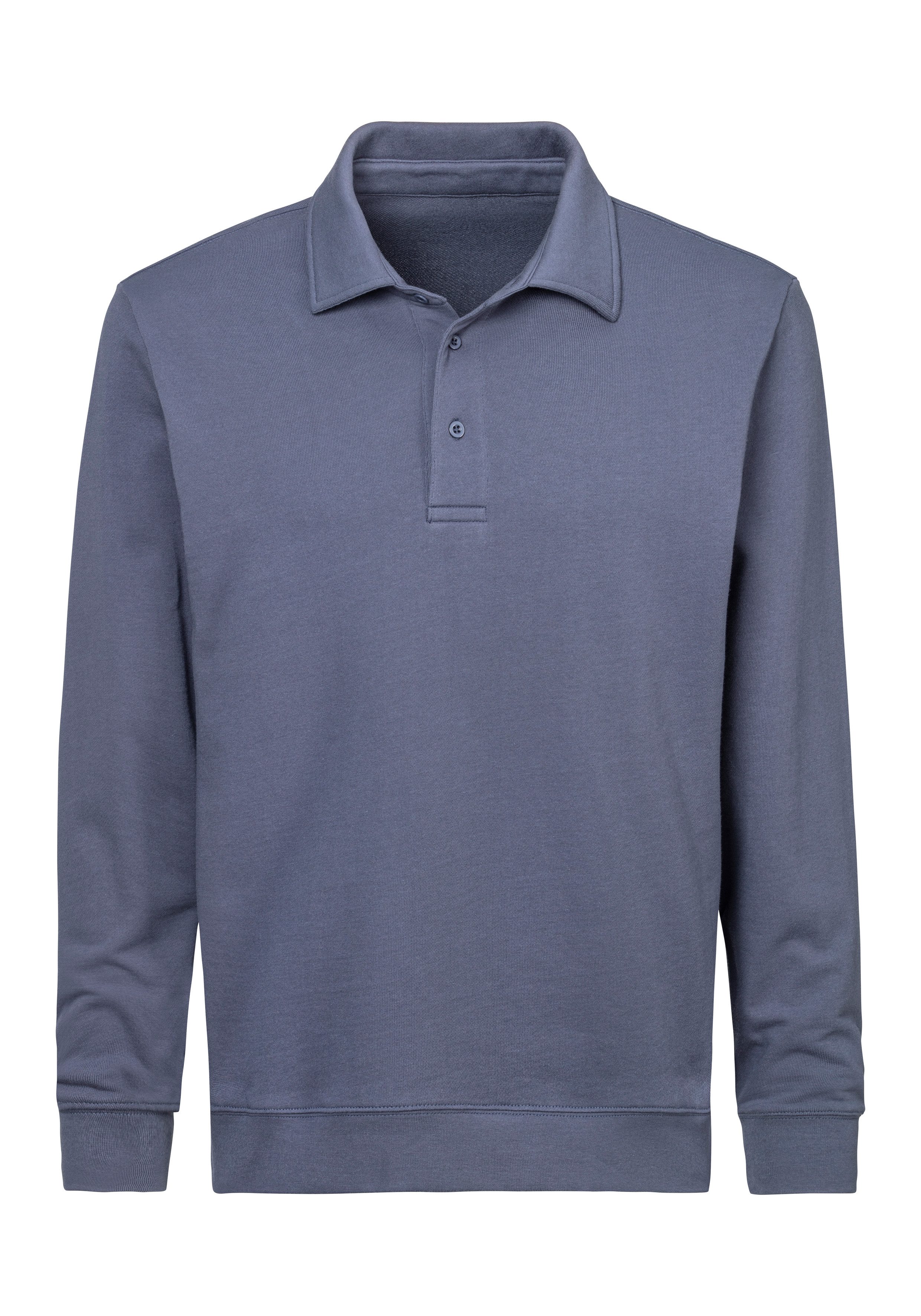 John Devin Sweatshirt, Langarm, Pullover mit Polokragen, Baumwolle günstig online kaufen