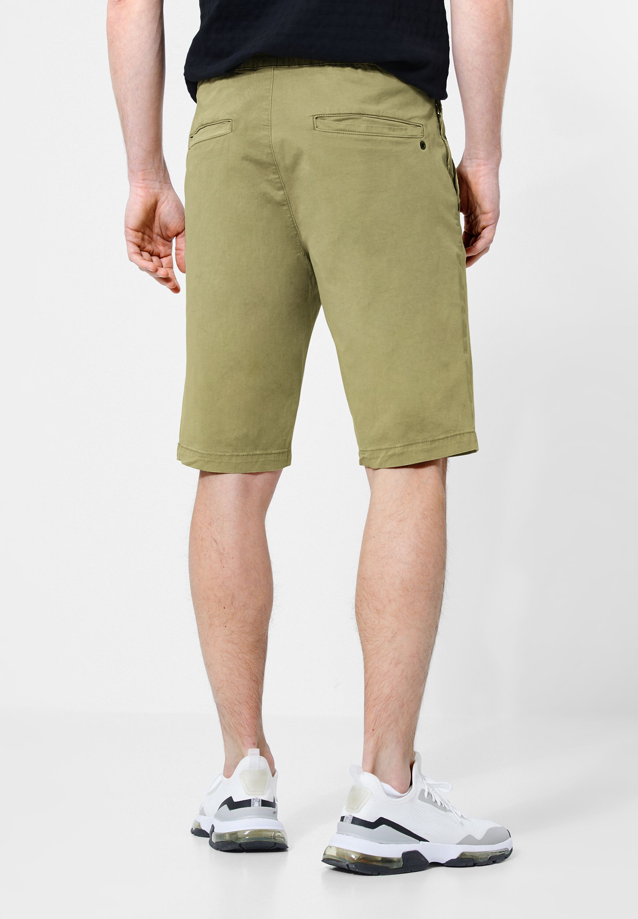 STREET ONE MEN Shorts, mit Bindegürtel günstig online kaufen