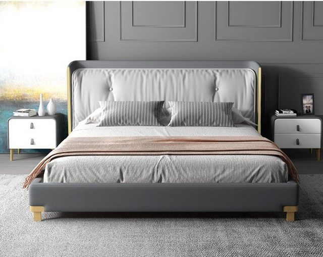 JVmoebel Bett Doppelbett Betten Design Polster Schlafzimmer, Made in Europa günstig online kaufen