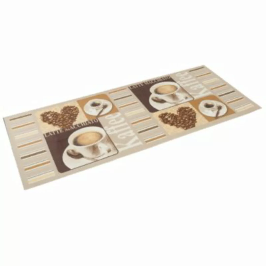 Pergamon Küchenläufer Teppich Trendy Kaffee Heart Teppichläufer beige Gr. 6 günstig online kaufen