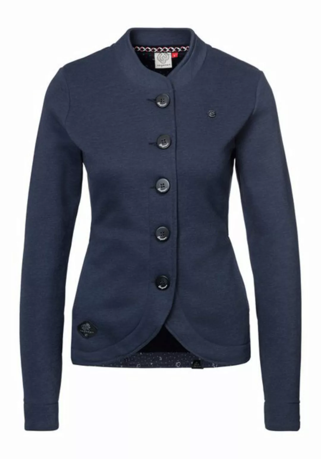 Ragwear Sweatjacke AVALINA O maritimer Sweat-Blazer mit Kontrast-Details günstig online kaufen