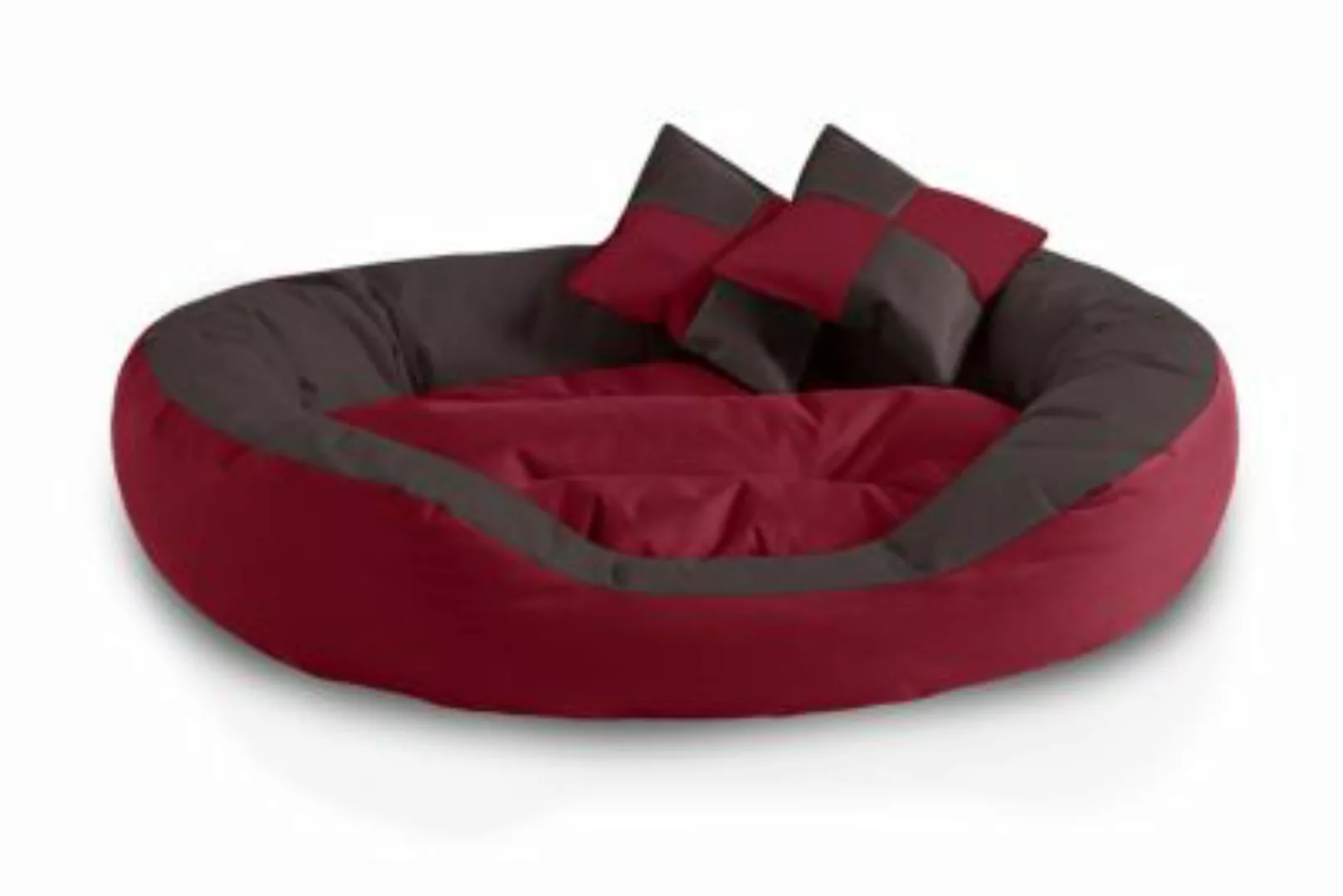 BedDog Hundebett SABA 4in1 mit Rand XL rot günstig online kaufen