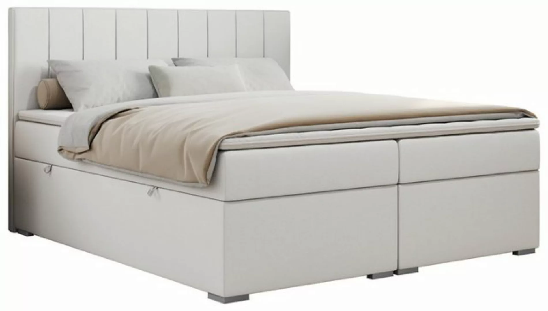 MKS MÖBEL Boxspringbett ALLY (Set, Packung, T30-Schaum, gepolsterte Kopfstü günstig online kaufen