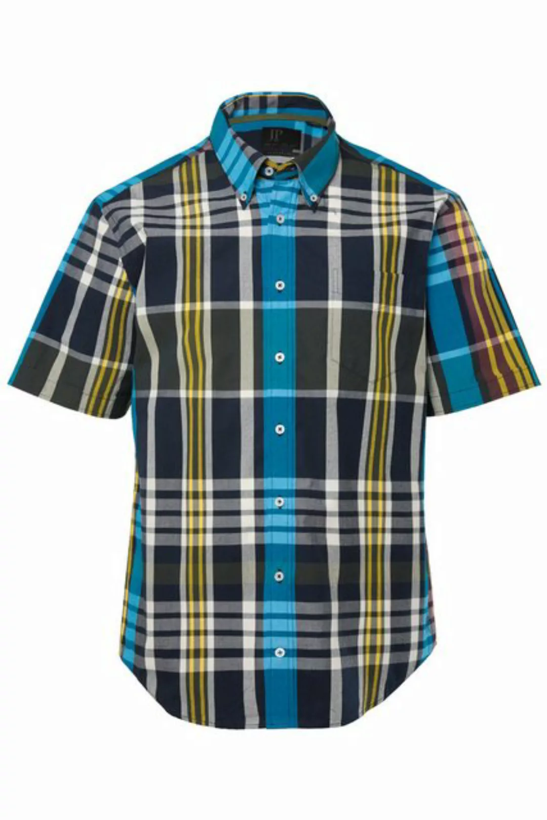 JP1880 Kurzarmhemd JP 1880 Karohemd Halbarm Buttondown-Kragen günstig online kaufen