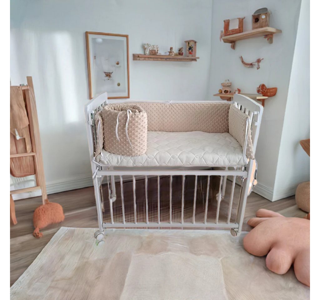 Babyhafen Beistellbett Baby Stubenwagen Zustellbett 90x40 mit Matratze und günstig online kaufen