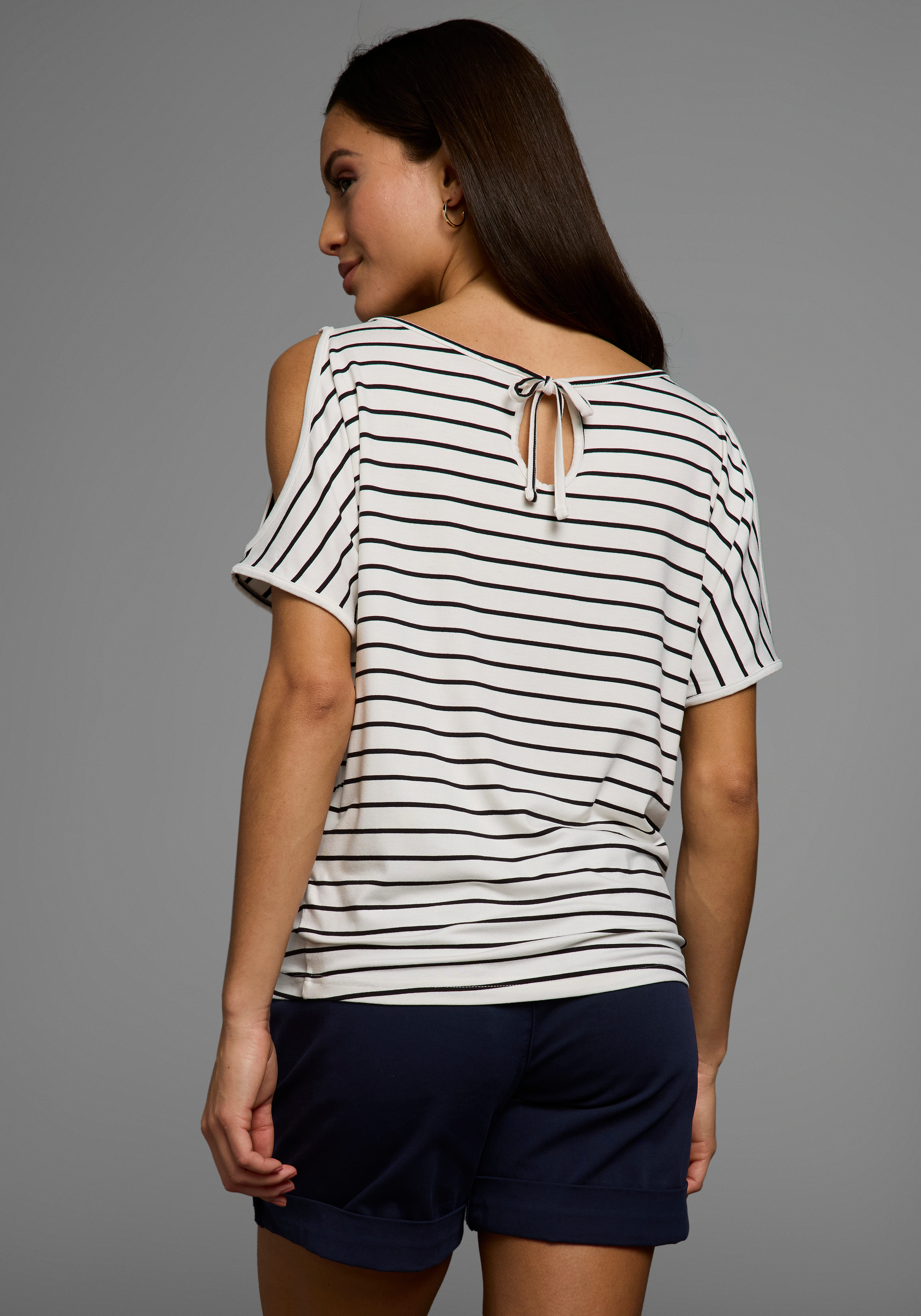 Laura Scott T-Shirt, mit Cut-Out Effekt an den Schultern günstig online kaufen