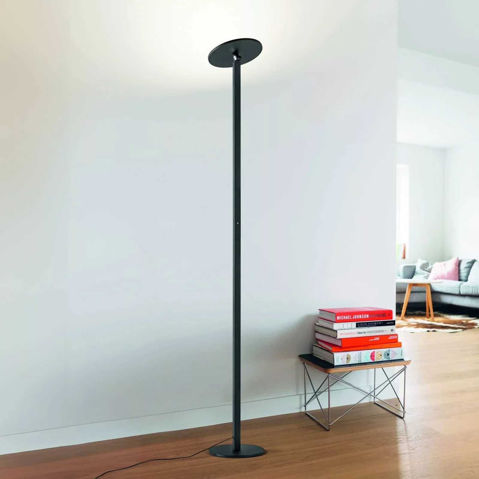 LED-Stehleuchte Regina, schwarz, CCT, dimmbar, Höhe 180 cm günstig online kaufen